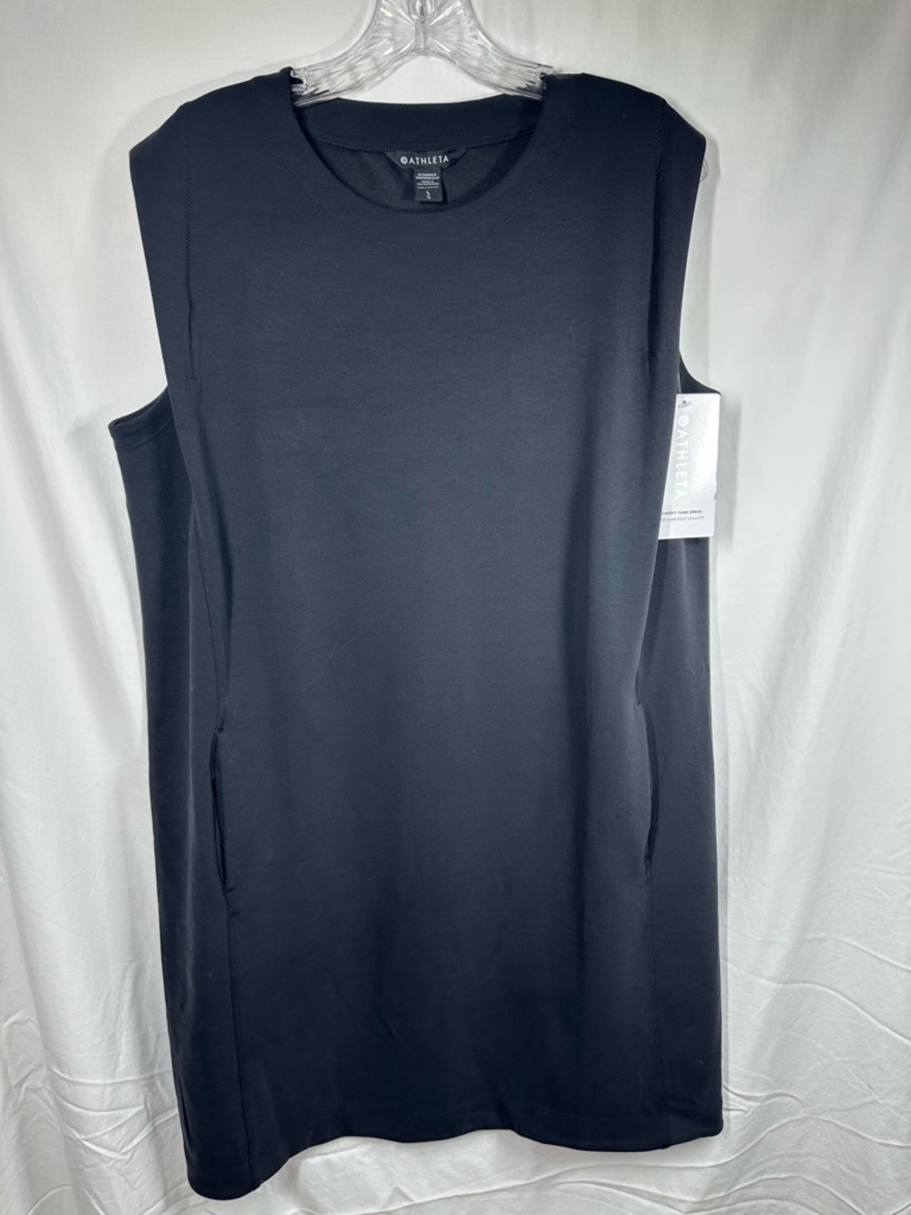 Athleta Black Seasoft Tank Dress